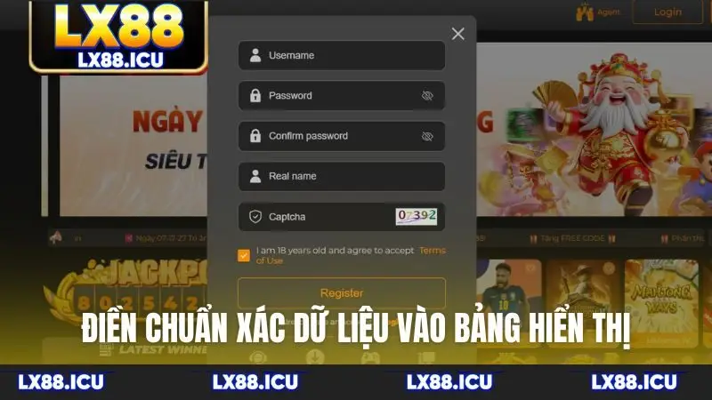 Điền chuẩn xác dữ liệu vào bảng hiển thị