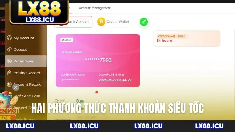 Hai phương thức thanh khoản siêu tốc