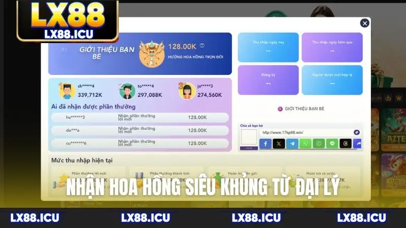Nhận hoa hồng siêu khủng từ đại lý