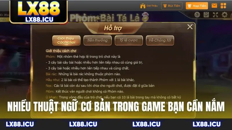 Nhiều thuật ngữ cơ bản trong game bạn cần nắm