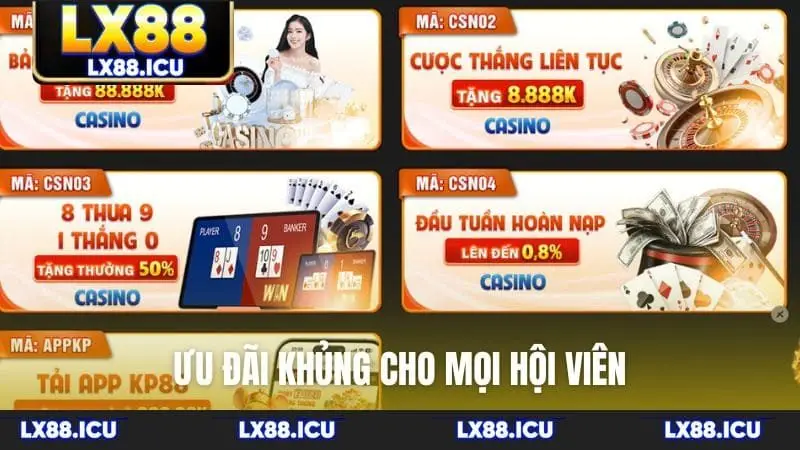 Ưu đãi khủng cho mọi hội viên